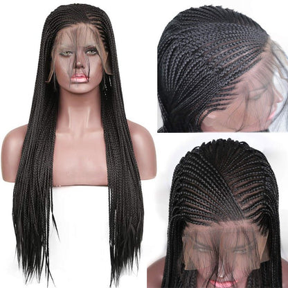 Braided Wigs Synthetic Lace Front Wig Black - Boss Boutique Hair and Accessories