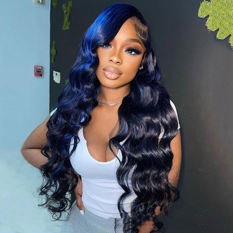 Highlight Body Wave Human Hair Lace Front Wig - Boss Boutique Hair and Accessories