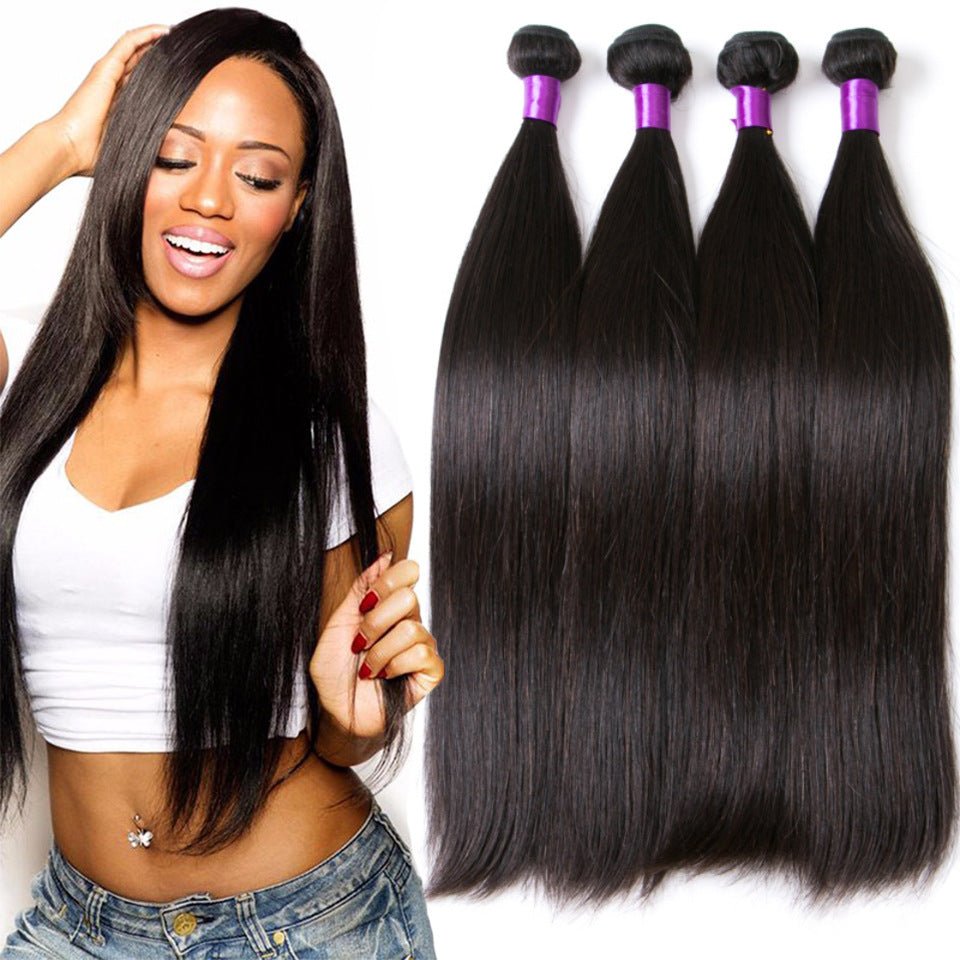 Human hair straight hair Brazilin human straight hair Brazil hot sale natural color - Boss Boutique Hair and Accessories