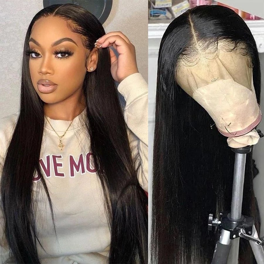 Transparent Lace Front Human Hair Wigs Brazilian Straight - Boss Boutique Hair and Accessories