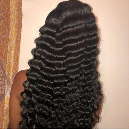 Human Hair 28 30 Deep Wave Lace Frontal Wigs 13 4 Front Wigs - Boss Boutique Hair and Accessories