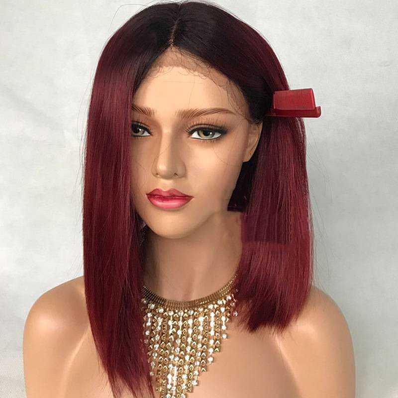Water Wave Peruvian Human Hair Glueless Lace Front Wigs Cap - Boss Boutique Hair and Accessories