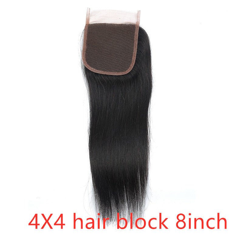 Real human hair straight wave human hair hair curtain natural color wig hair extension - Boss Boutique Hair and Accessories