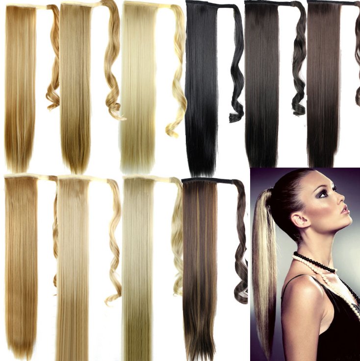 Velcro Wig Ponytail Straight Invisible Hair Extension - Boss Boutique Hair and Accessories