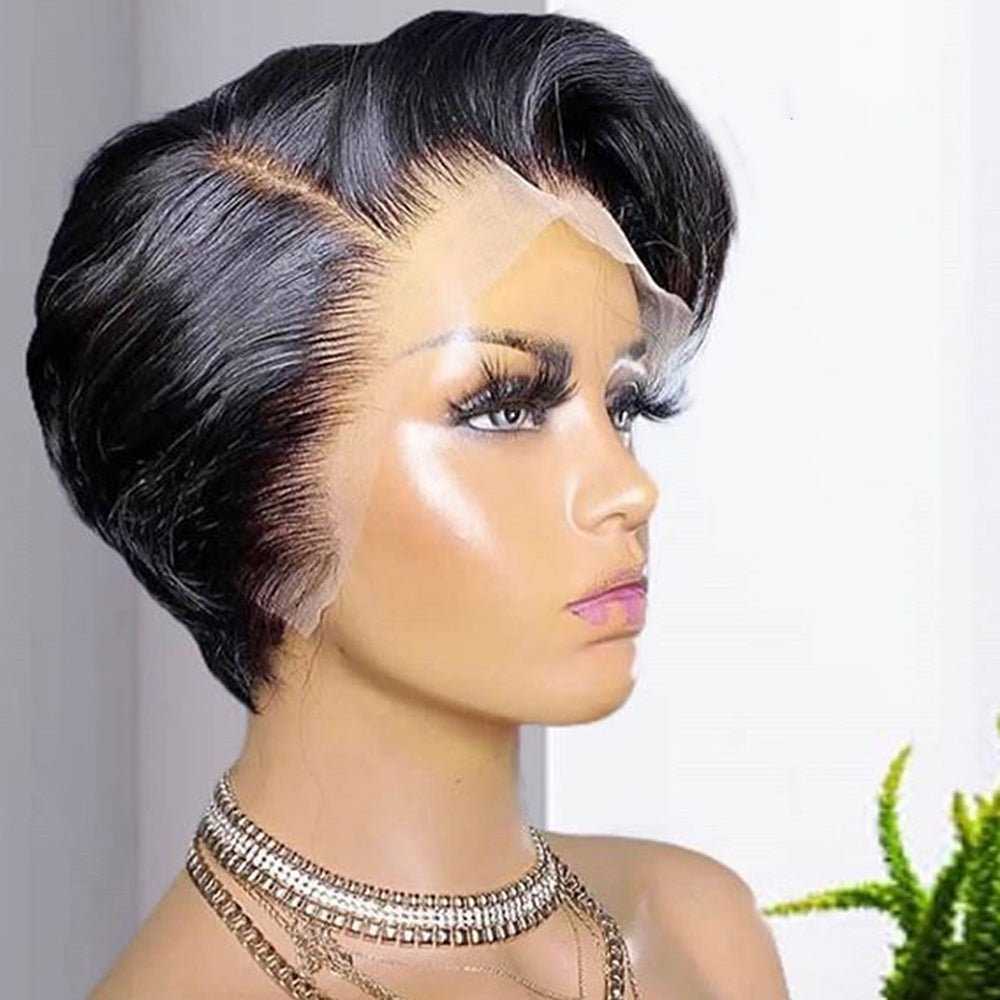 Fashion Pixie Cut Wig Lace Human Hair - Boss Boutique Hair and Accessories