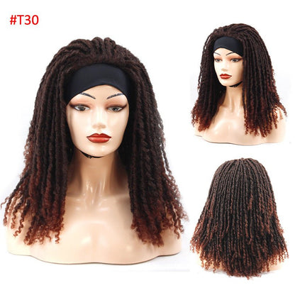 Ribbon Long Curly Crochet Hair Wig Head Cover - Boss Boutique Hair and Accessories