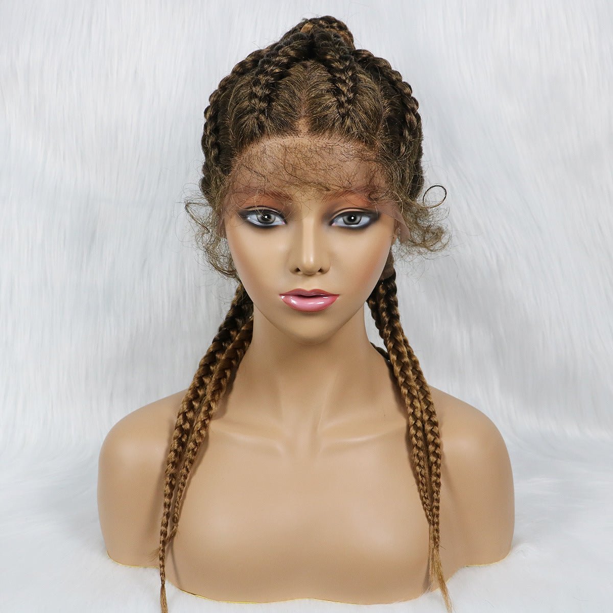 Braided Lace Front Synthetic Wig Braids African Braiding Hair - Boss Boutique Hair and Accessories