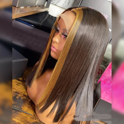 Highlight Ombre Transparent Lace Wig Human Hair - Boss Boutique Hair and Accessories