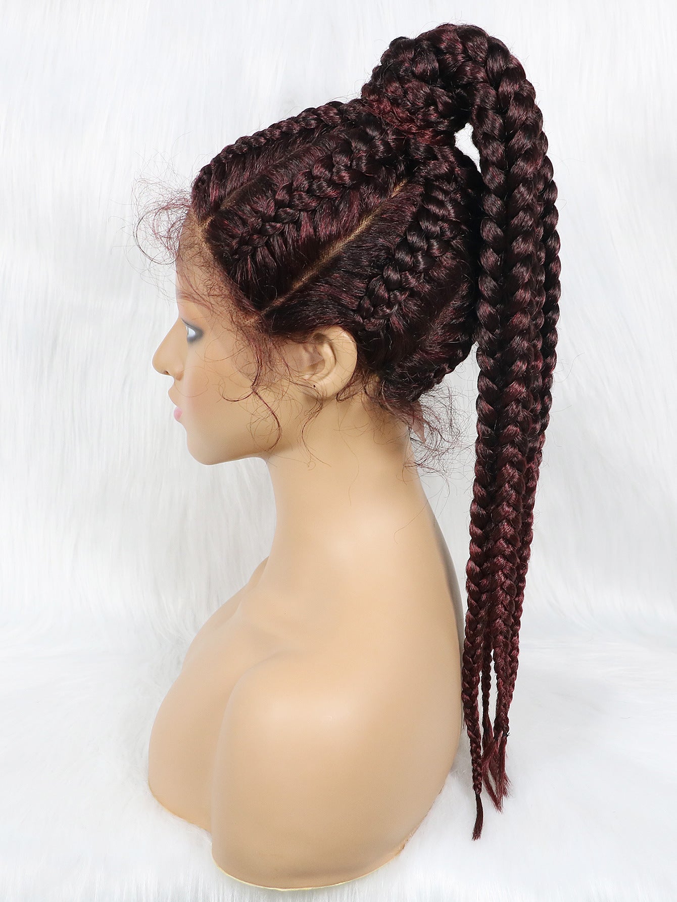 Braided Lace Front Synthetic Wig Braids African Braiding Hair - Boss Boutique Hair and Accessories