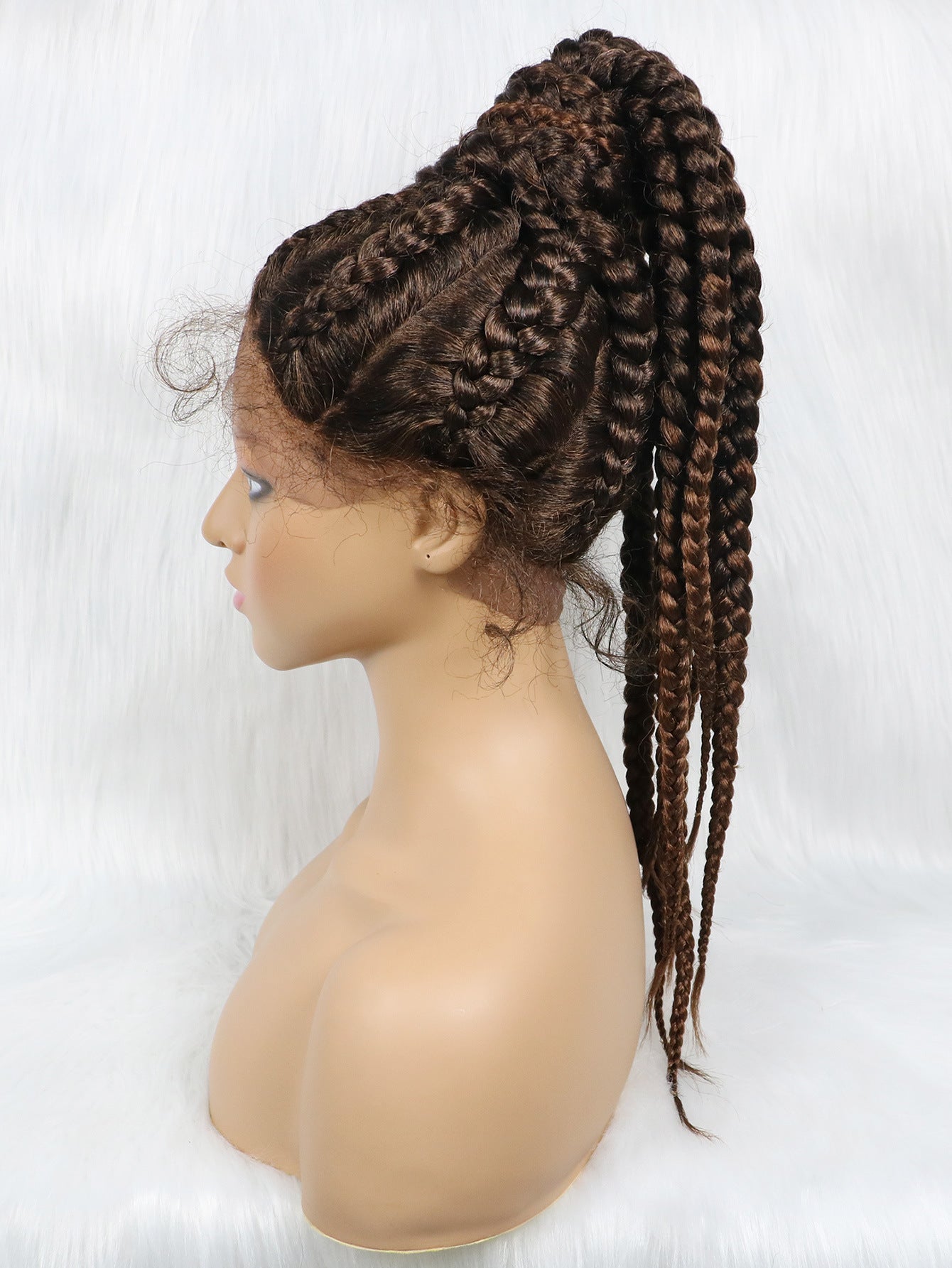 Braided Lace Front Synthetic Wig Braids African Braiding Hair - Boss Boutique Hair and Accessories