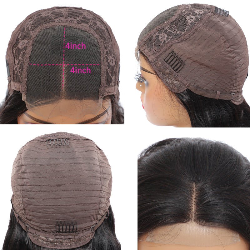 Straight Brown Lace Closure Human Hair Wigs Chocolate Color - Boss Boutique Hair and Accessories