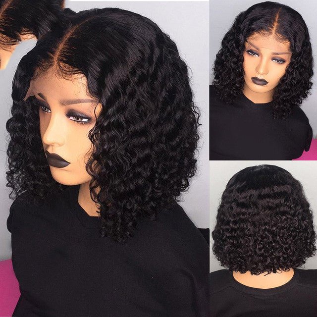 Burgundy Gradient Color Wig Lace Front Short Bob Wig - Boss Boutique Hair and Accessories