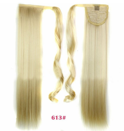 Velcro Wig Ponytail Straight Invisible Hair Extension - Boss Boutique Hair and Accessories