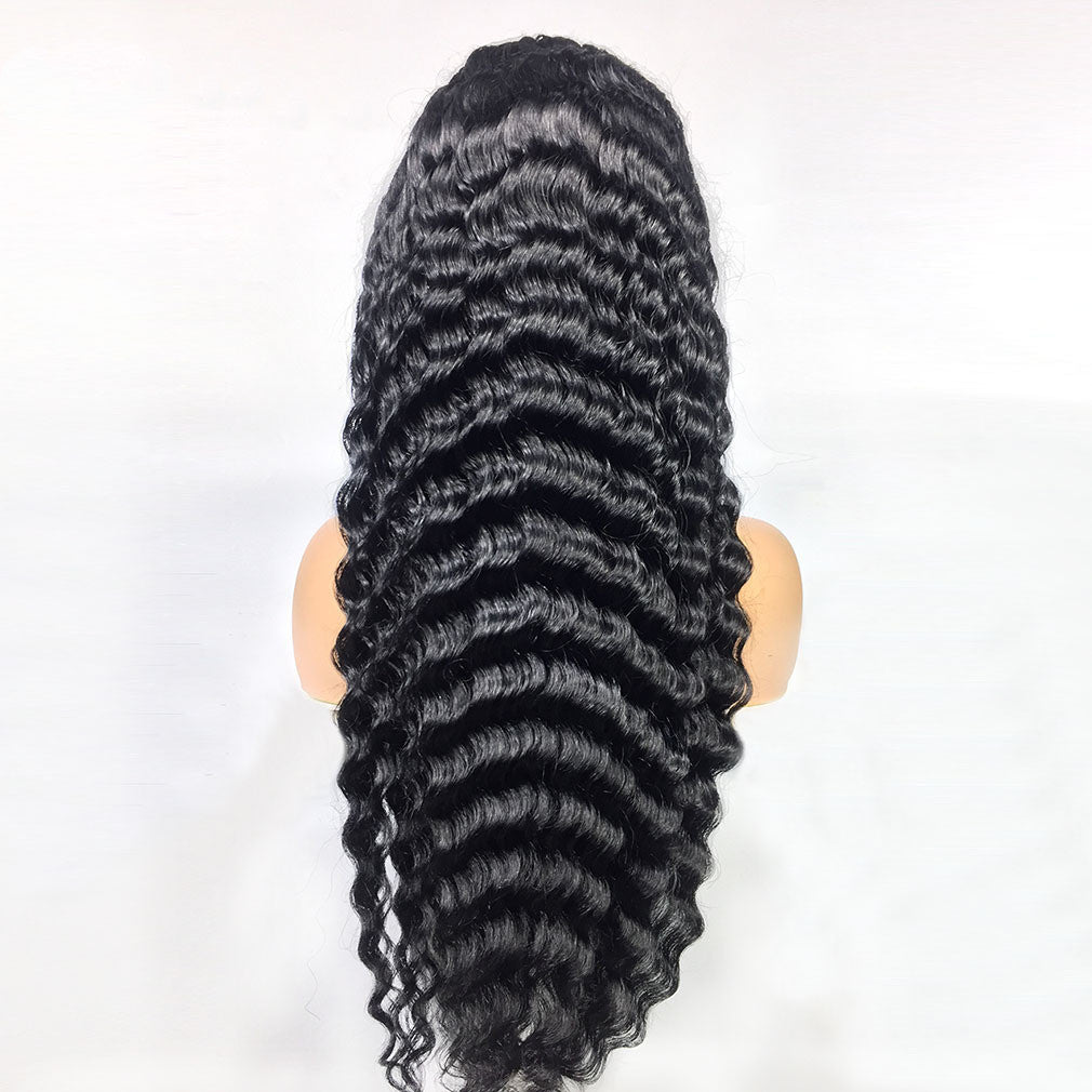 Human Hair 28 30 Deep Wave Lace Frontal Wigs 13 4 Front Wigs - Boss Boutique Hair and Accessories