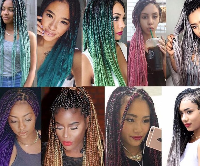 Colorful Synthetic hair Braids Ombre Braiding Hair Extensions 24Inch 100g - Boss Boutique Hair and Accessories