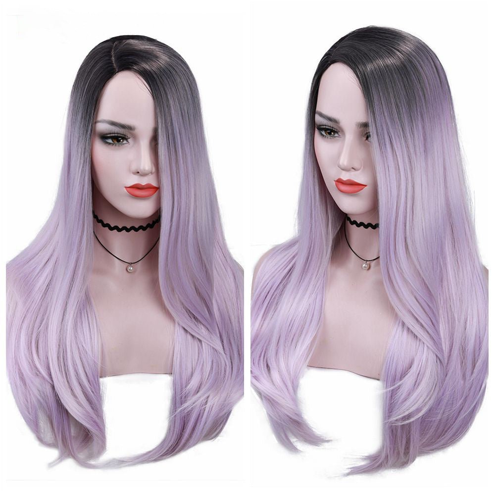 Wignee Long Straight Grass Green Synthetic Fiber Heat Resistant Wigs - Boss Boutique Hair and Accessories