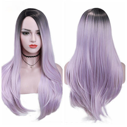 Wignee Long Straight Grass Green Synthetic Fiber Heat Resistant Wigs - Boss Boutique Hair and Accessories
