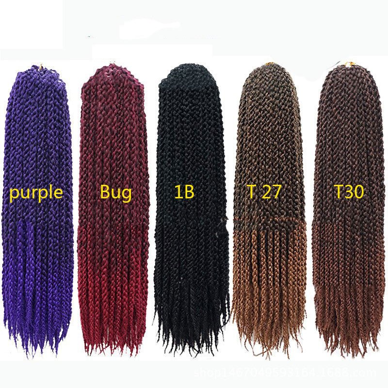 Crochet Braid Hair Synthetic Black Brown Senegalese Twist Crochet Twist Braids For Women - Boss Boutique Hair and Accessories