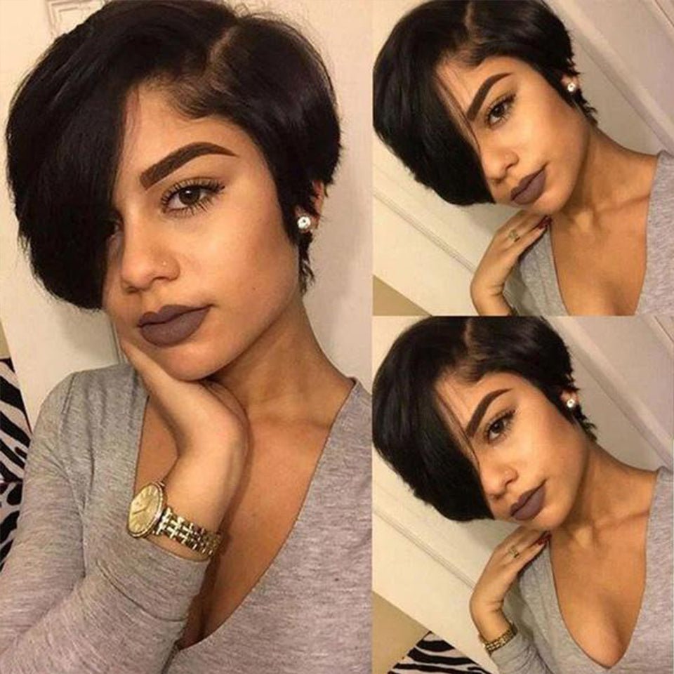 Fashion Pixie Cut Wig Lace Human Hair - Boss Boutique Hair and Accessories