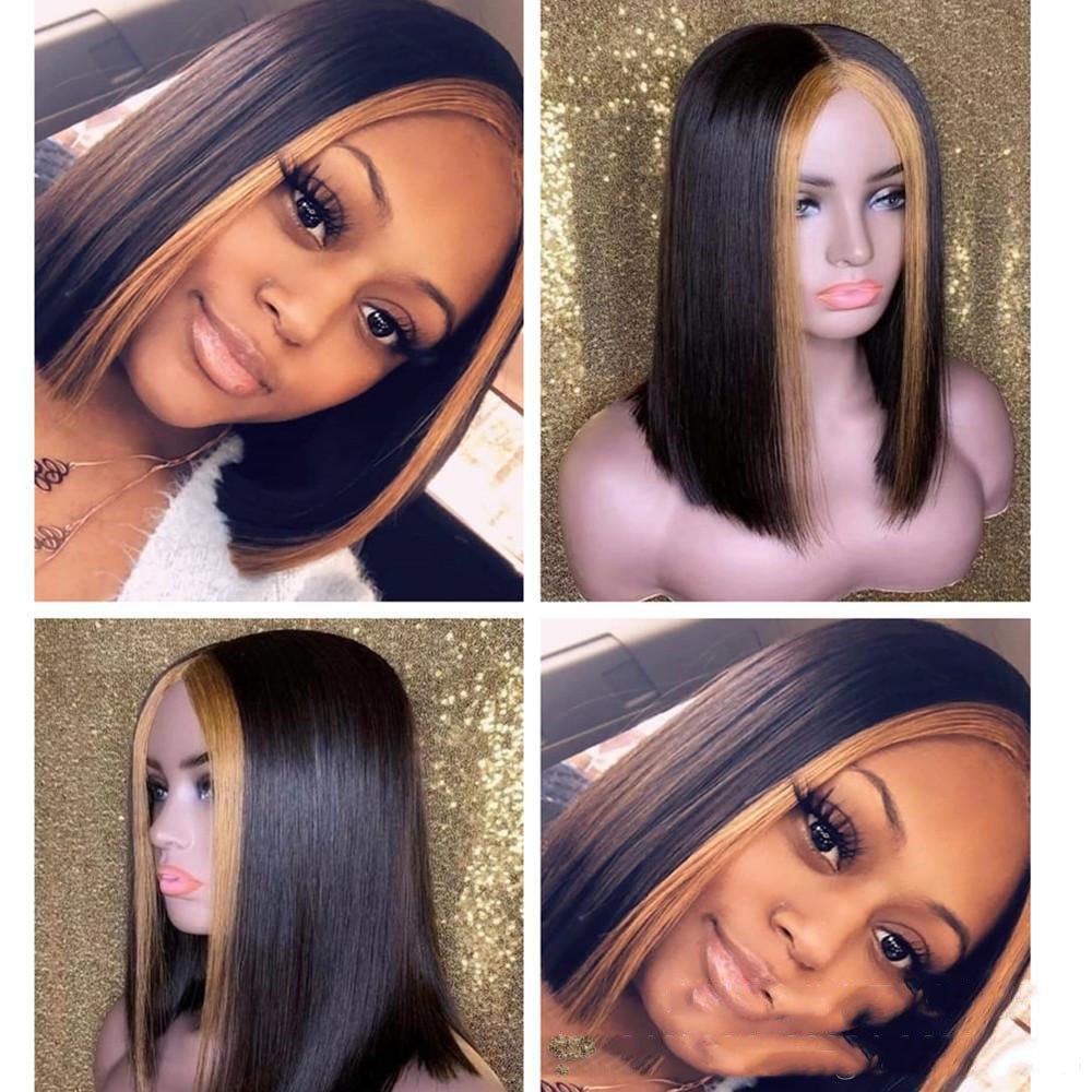 Highlight Ombre Transparent Lace Wig Human Hair - Boss Boutique Hair and Accessories