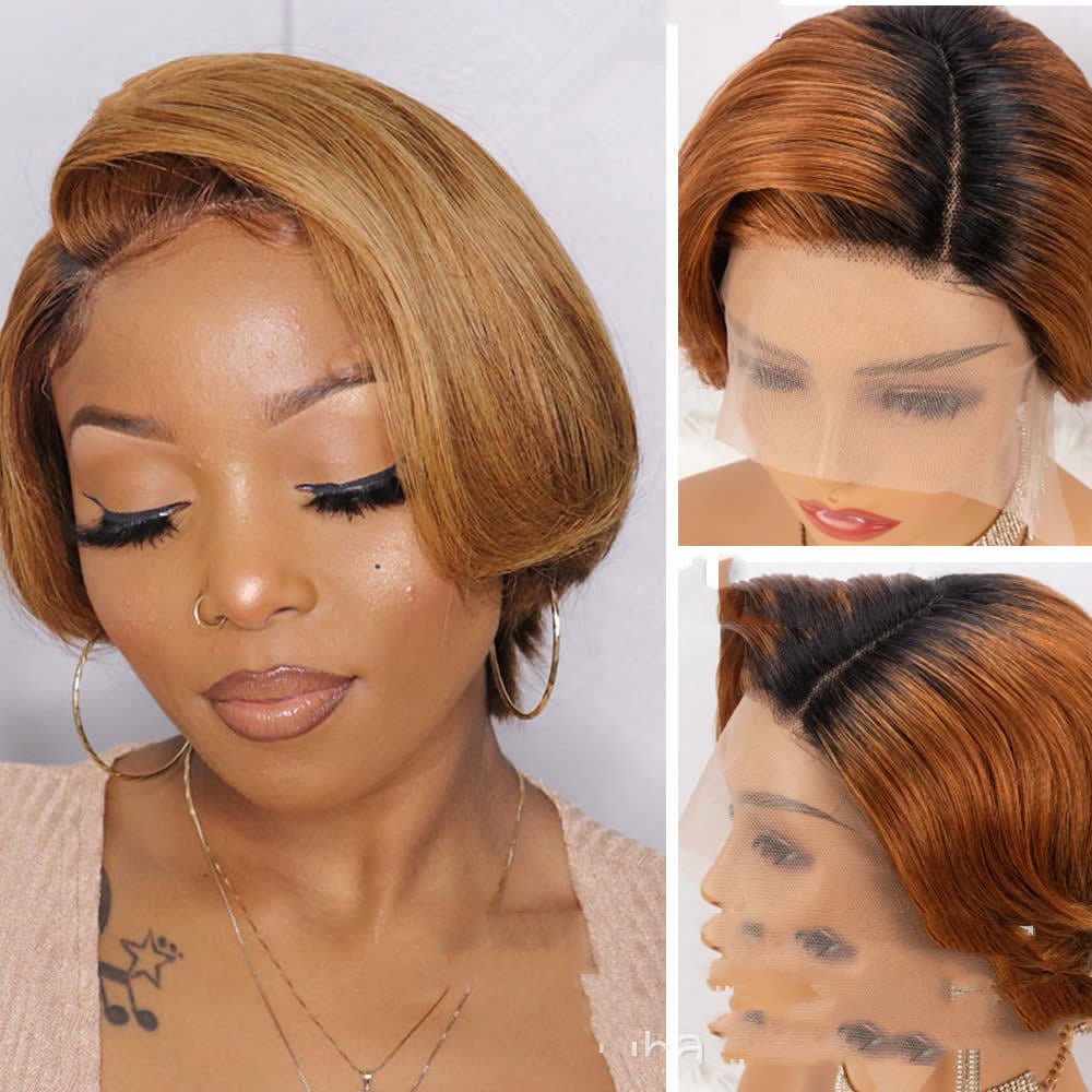 Wig Pixie Real Hair Front Lace - Boss Boutique Hair and Accessories