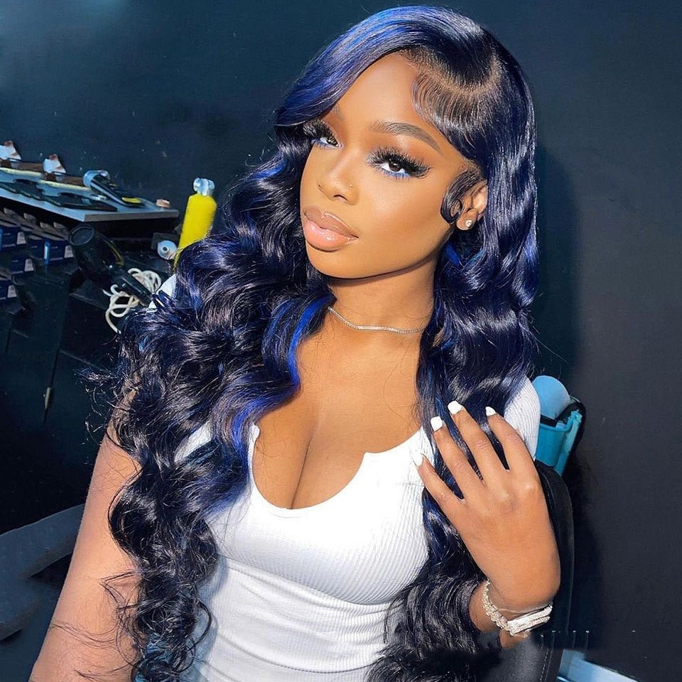 Highlight Body Wave Human Hair Lace Front Wig - Boss Boutique Hair and Accessories