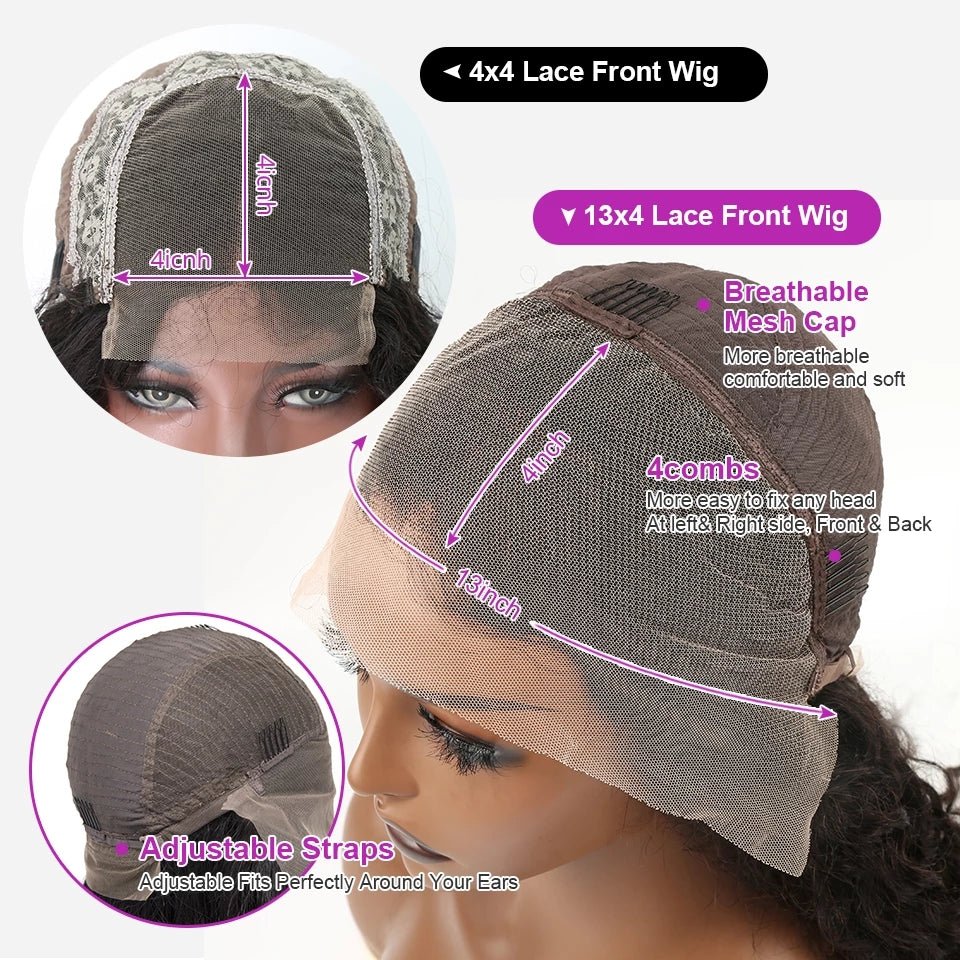 Transparent Lace Front Human Hair Wigs Brazilian Straight - Boss Boutique Hair and Accessories