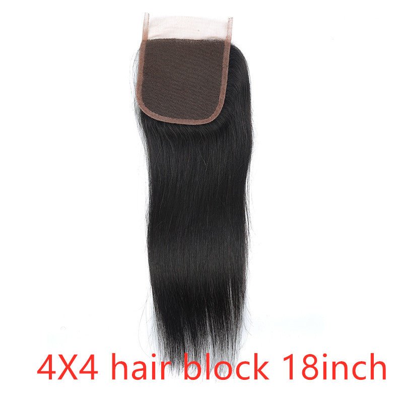 Real human hair straight wave human hair hair curtain natural color wig hair extension - Boss Boutique Hair and Accessories