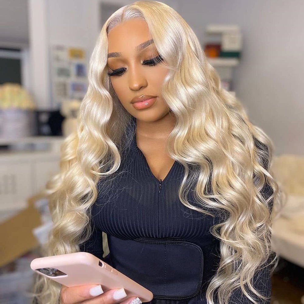 Highlight Wig Human Hair Ombre Lace Front - Boss Boutique Hair and Accessories