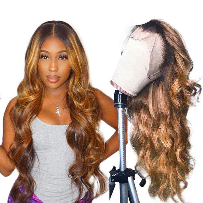 Ombre Lace Front Human Hair Wigs Remy Colorful - Boss Boutique Hair and Accessories