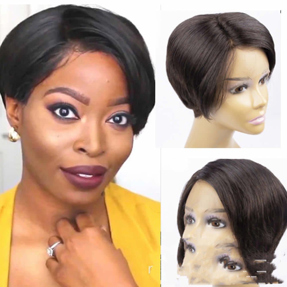 Wig Pixie Real Hair Front Lace - Boss Boutique Hair and Accessories