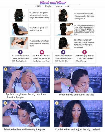 Body Wave Human Hair Lace Front Wigs - Boss Boutique Hair and Accessories