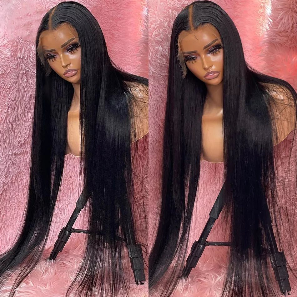 Transparent Lace Front Human Hair Wigs Brazilian Straight - Boss Boutique Hair and Accessories