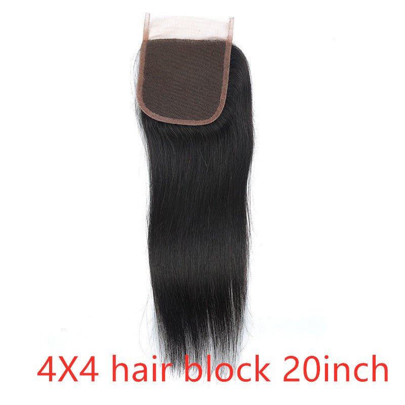 Real human hair straight wave human hair hair curtain natural color wig hair extension - Boss Boutique Hair and Accessories
