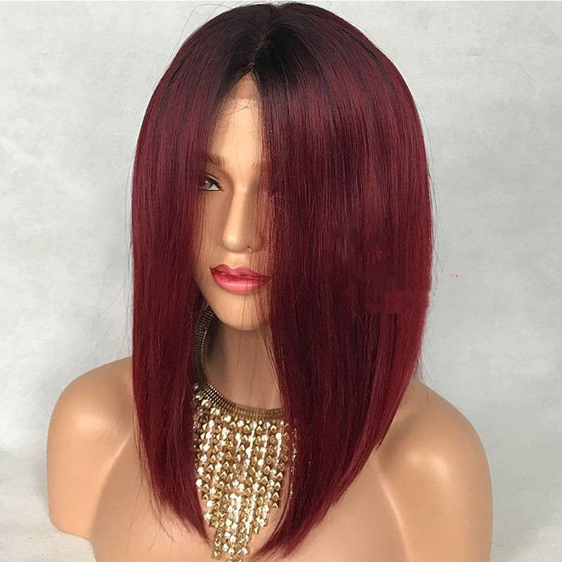 Water Wave Peruvian Human Hair Glueless Lace Front Wigs Cap - Boss Boutique Hair and Accessories